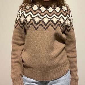 Club Monaco - Chunky Knit Sweater: Womens XS/TP Lambswool (80%) and Nylon Mix